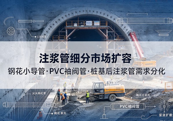威宁注浆管细分市场扩容，隧道钢花小导管、PVC 袖阀管、桩基后注浆管需求分化